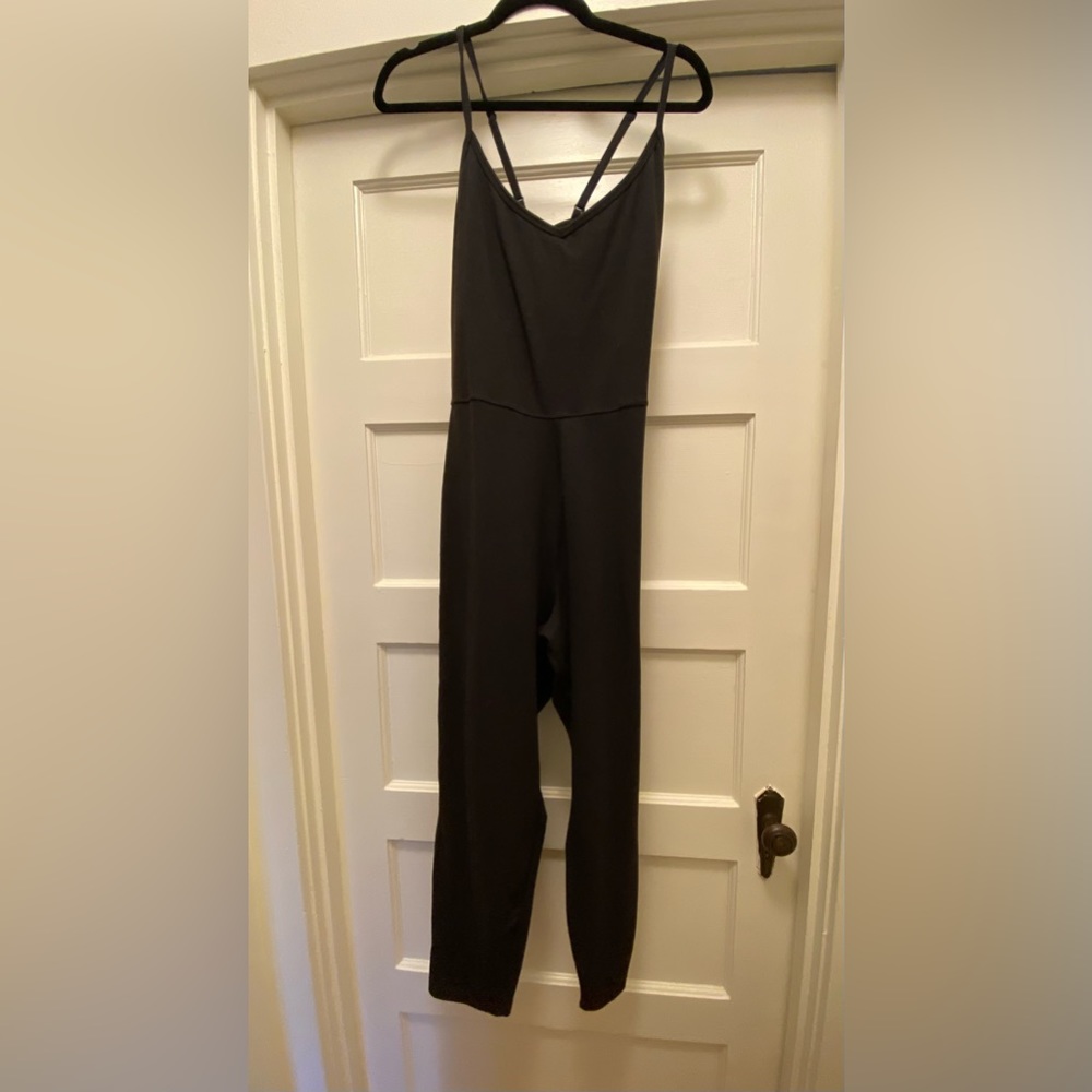 Old Navy 7/8-Length Cami Jumpsuit Carbon